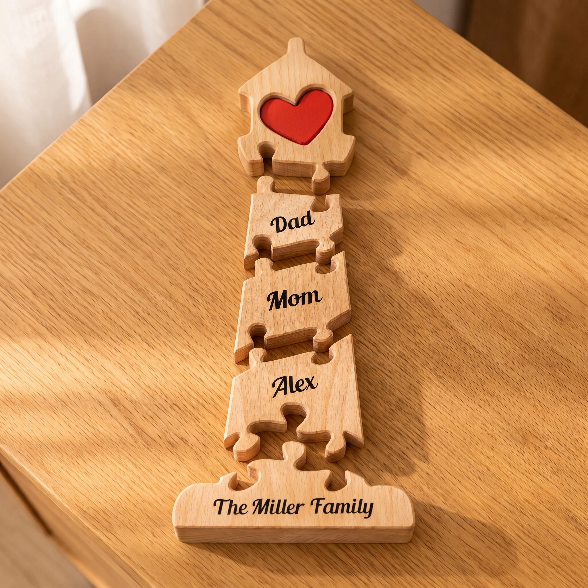 Home of Love — Personalized Family Heirloom Wood Keepsake