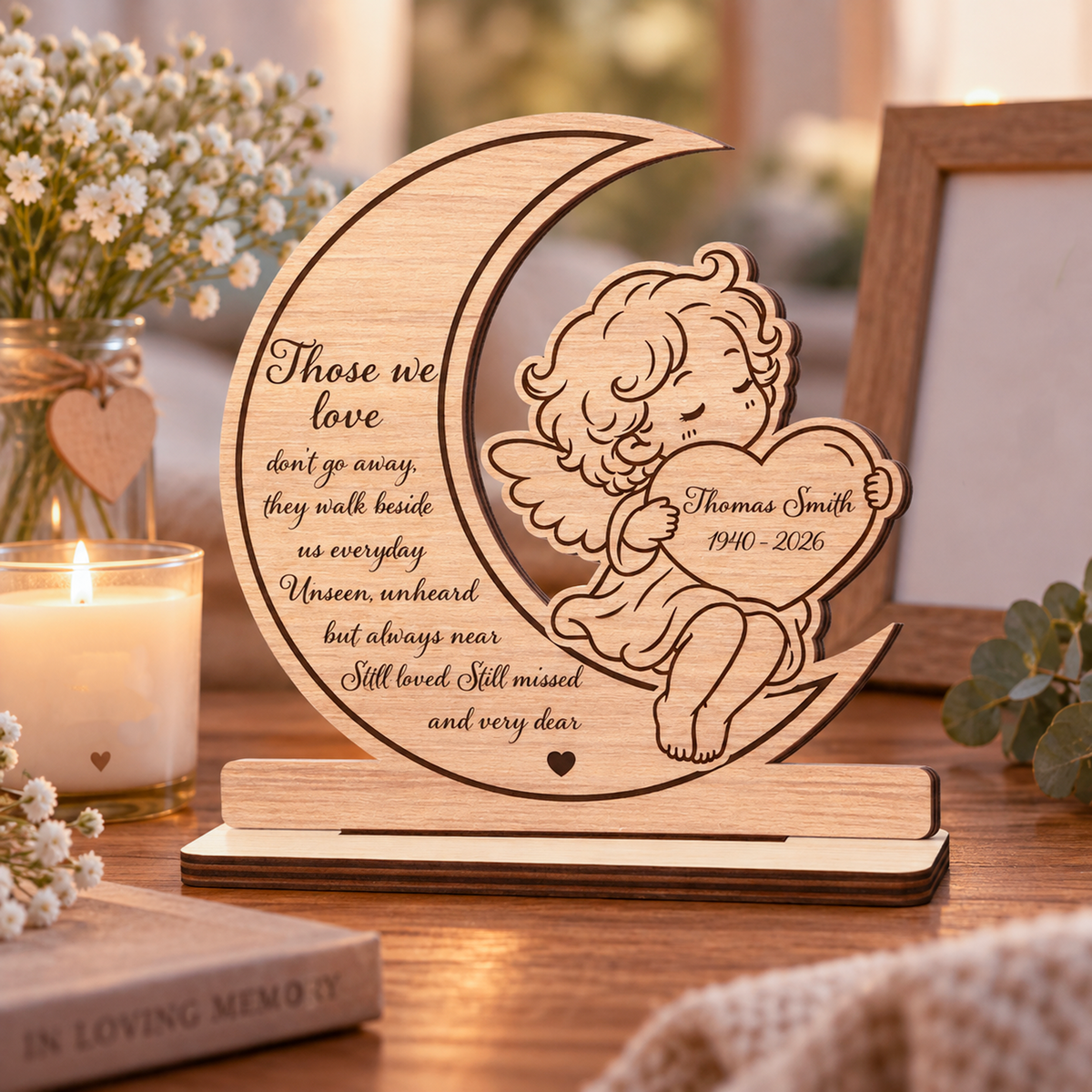 I Am Always With You - Personalized 2-Layered Wooden Plaque - Christmas Decor