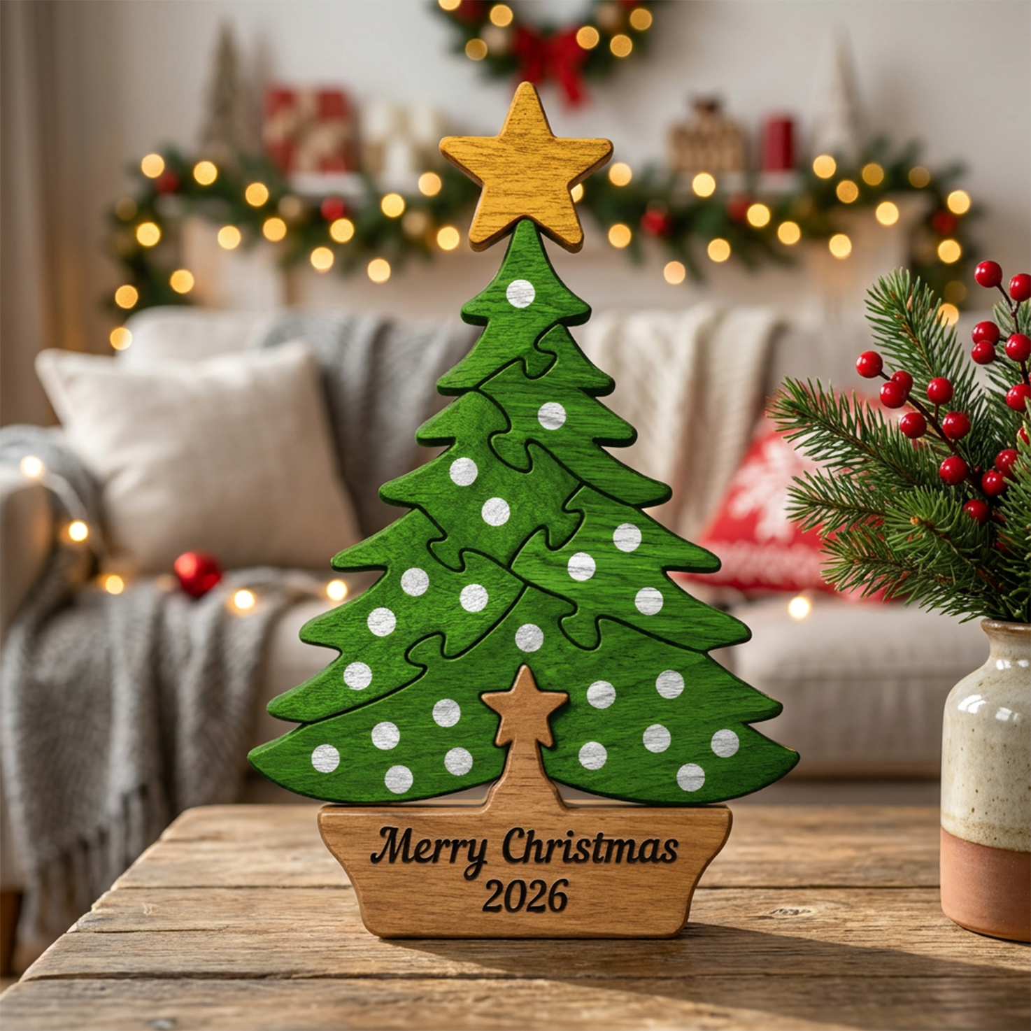 Christmas Wooden Puzzle