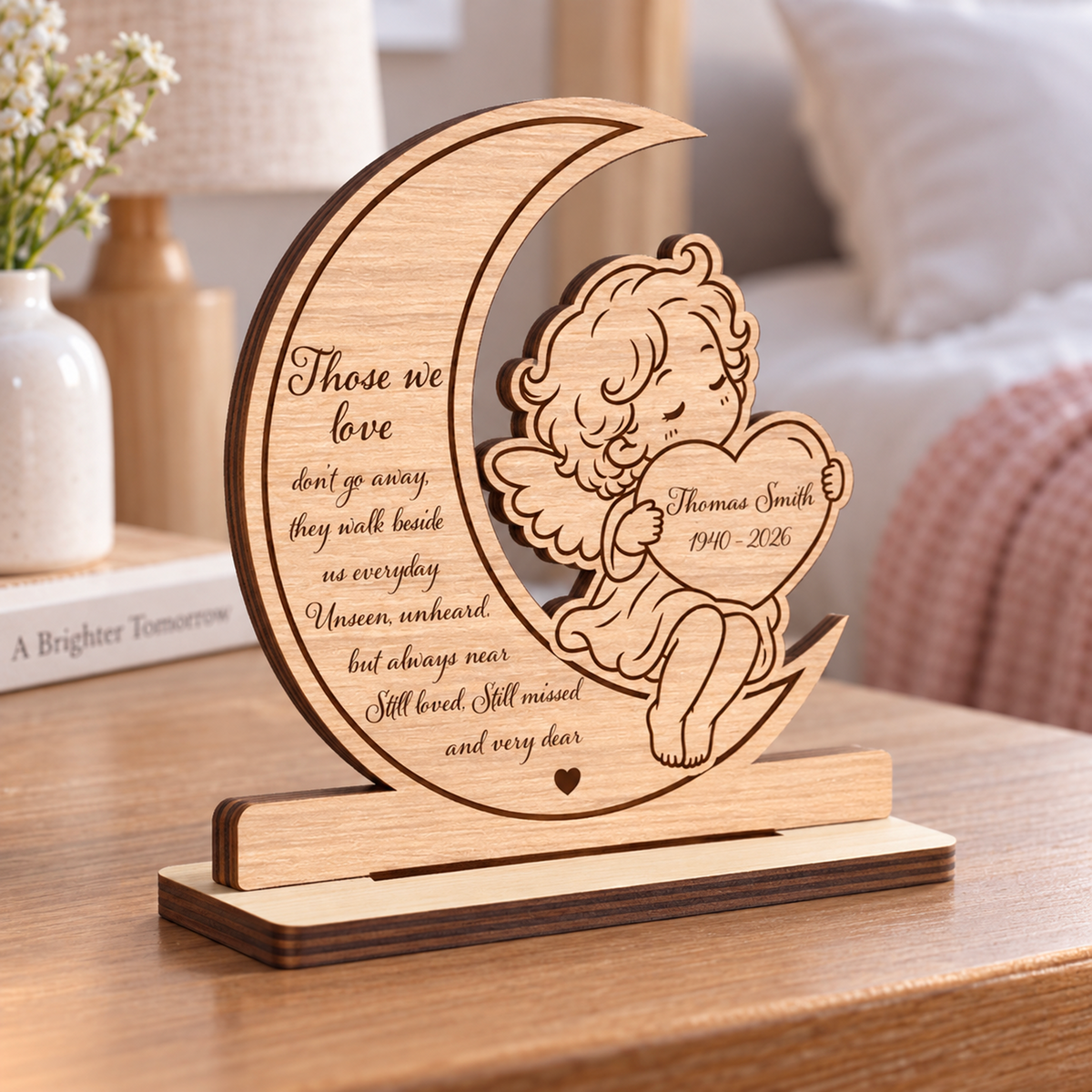 I Am Always With You - Personalized 2-Layered Wooden Plaque - Christmas Decor