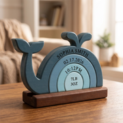 New Born Baby Milestone Keepsake  — Personalized Family Heirloom Wood Keepsake