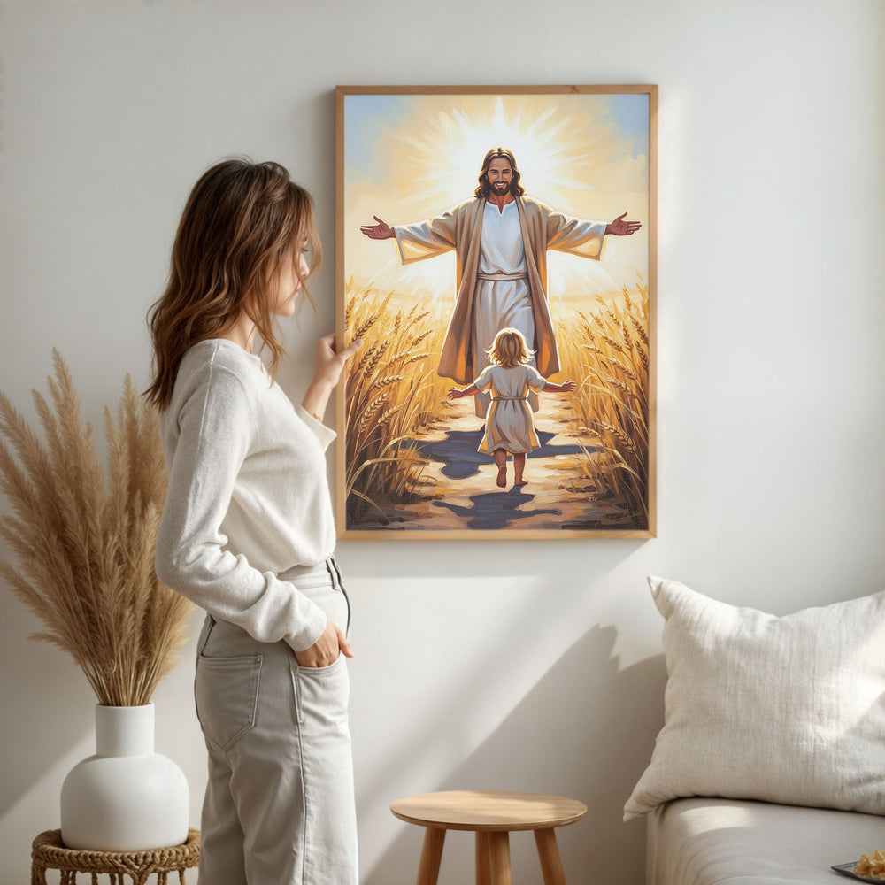 A Leap of Faith II, Christian Canvas Wall Art, Christmas Gift Ideas, Christian Home Decor, Ciaocustom