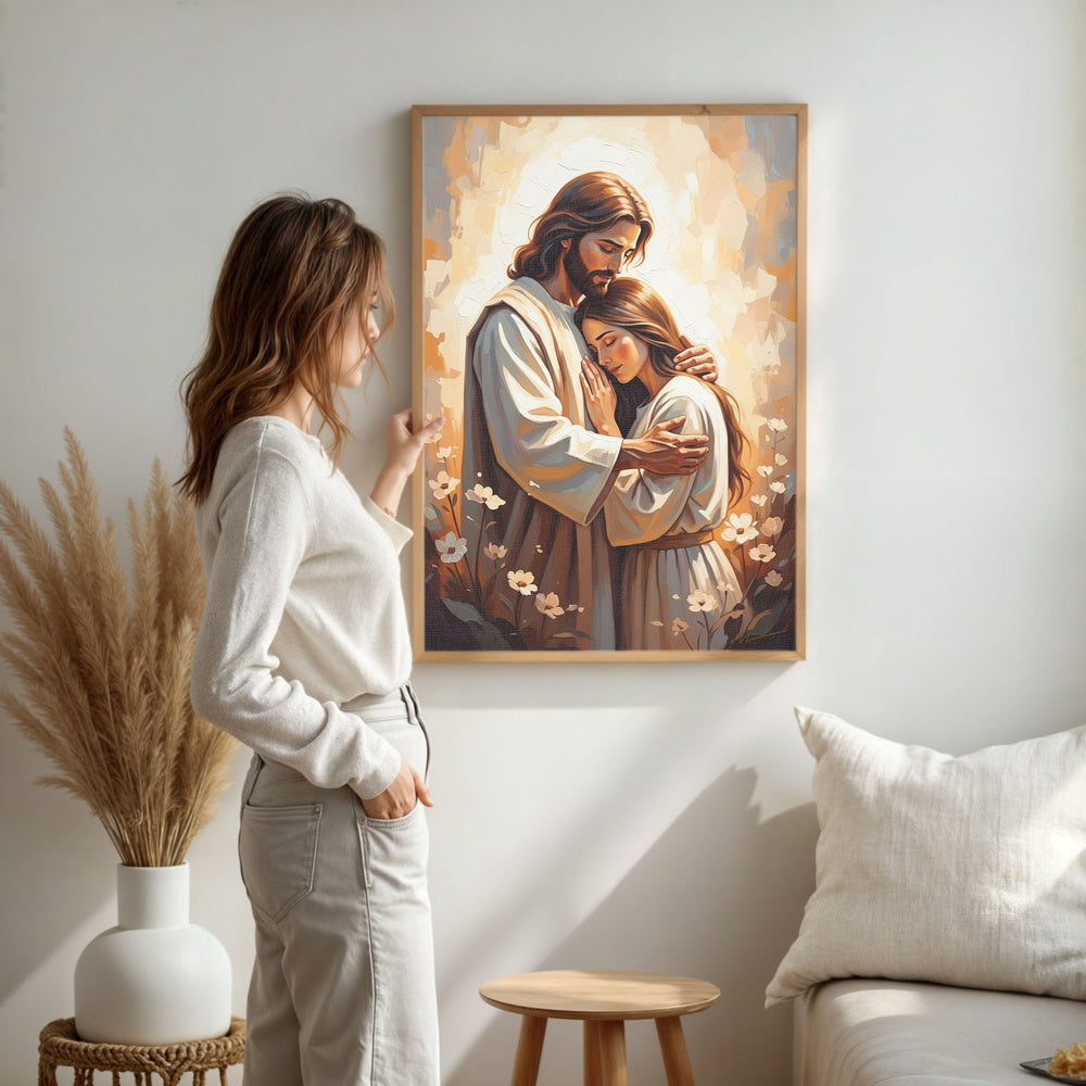 Arms of Mercy II, Christian Canvas Wall Art, Christmas Gift Ideas, Christian Home Decor, Ciaocustom