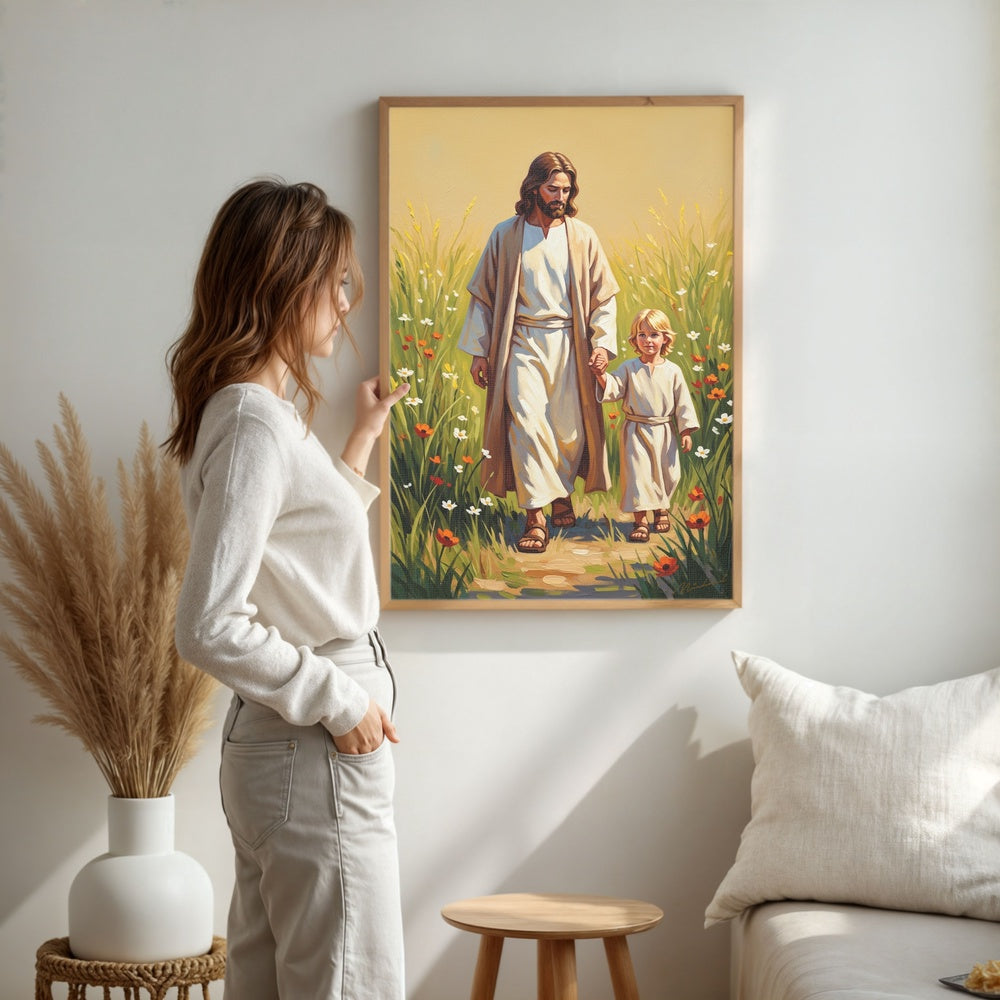 Child of God III, Christian Canvas Wall Art, Christmas Gift Ideas, Christian Home Decor, Ciaocustom