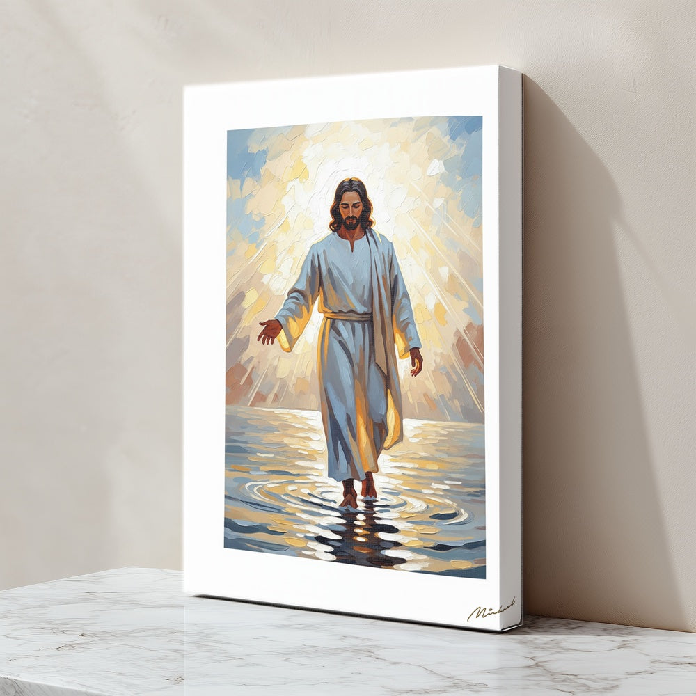 Come and See Blue III, Christian Canvas Wall Art, Christmas Gift Ideas, Christian Home Decor, Ciaocustom