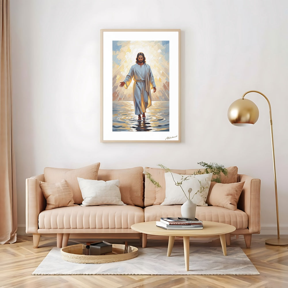 Come and See Blue III, Christian Canvas Wall Art, Christmas Gift Ideas, Christian Home Decor, Ciaocustom