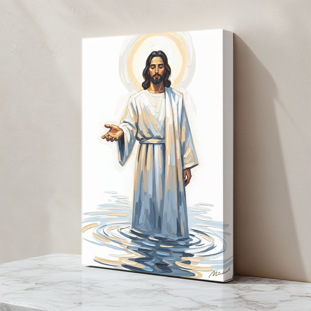 Come and See Blue II, Christian Canvas Wall Art, Christmas Gift Ideas, Christian Home Decor, Ciaocustom