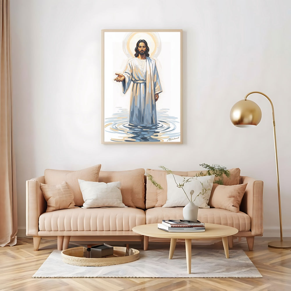 Come and See Blue II, Christian Canvas Wall Art, Christmas Gift Ideas, Christian Home Decor, Ciaocustom