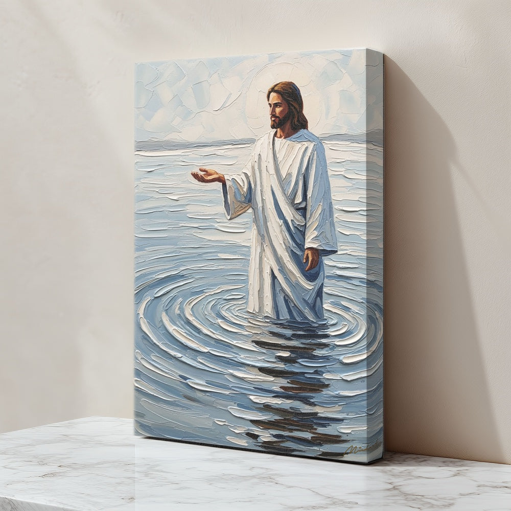 Come and See Blue IV, Christian Canvas Wall Art, Christmas Gift Ideas, Christian Home Decor, Ciaocustom