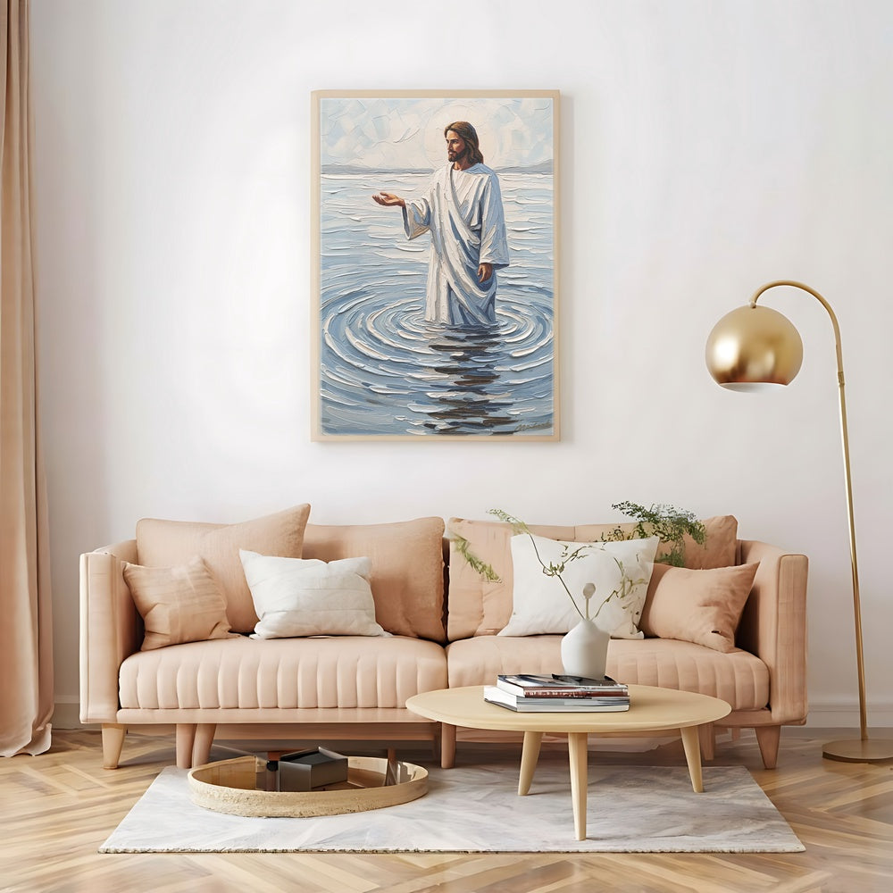 Come and See Blue IV, Christian Canvas Wall Art, Christmas Gift Ideas, Christian Home Decor, Ciaocustom