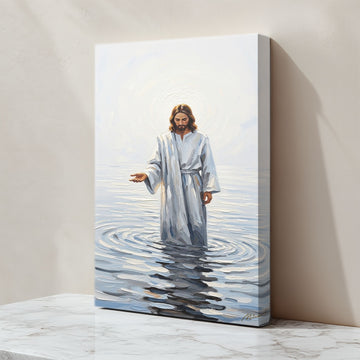 Come and See Blue V, Christian Canvas Wall Art, Christmas Gift Ideas, Christian Home Decor, Ciaocustom