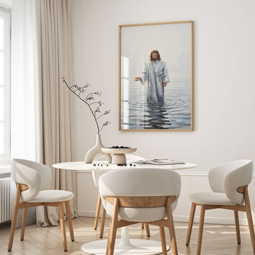 Come and See Blue V, Christian Canvas Wall Art, Christmas Gift Ideas, Christian Home Decor, Ciaocustom