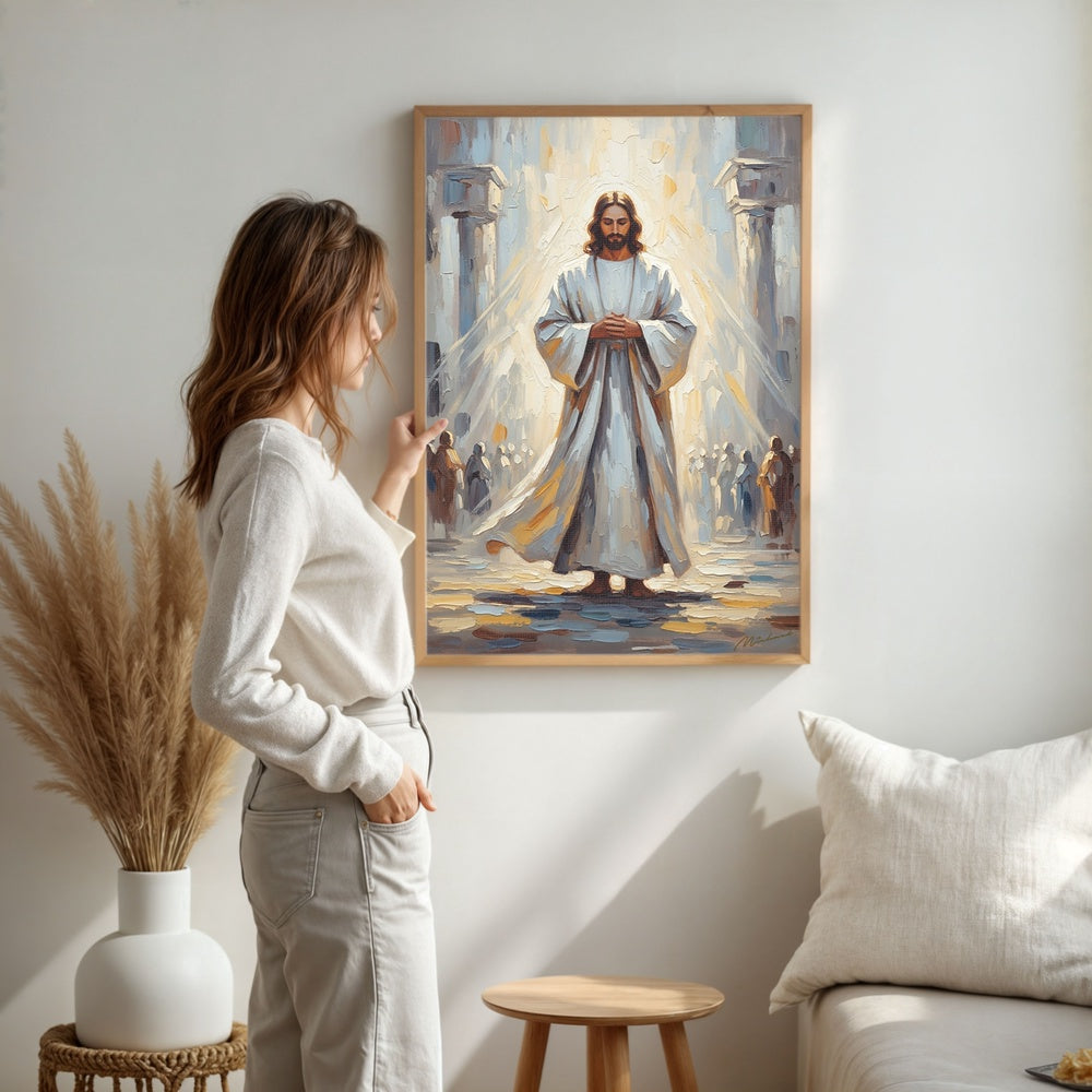 He Is Risen, Christian Canvas Wall Art, Christmas Gift Ideas, Christian Home Decor, Ciaocustom