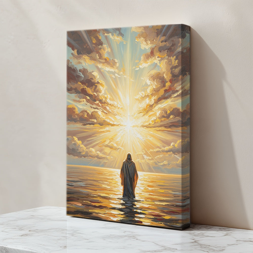 Jesus Walking on Water III, Christian Canvas Wall Art, Christmas Gift Ideas, Christian Home Decor, Ciaocustom