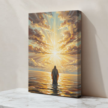 Jesus Walking on Water III, Christian Canvas Wall Art, Christmas Gift Ideas, Christian Home Decor, Ciaocustom