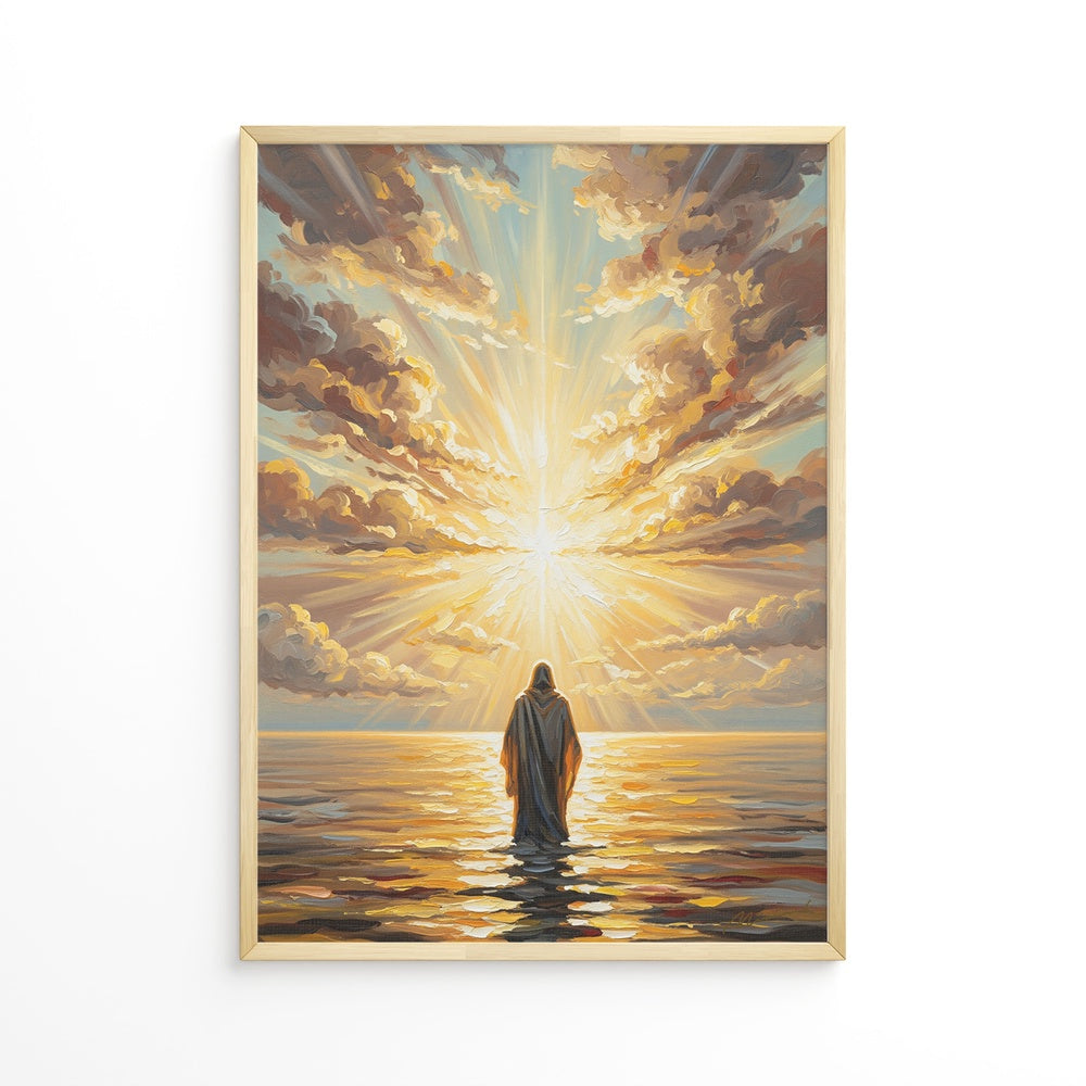 Jesus Walking on Water III, Christian Canvas Wall Art, Christmas Gift Ideas, Christian Home Decor, Ciaocustom