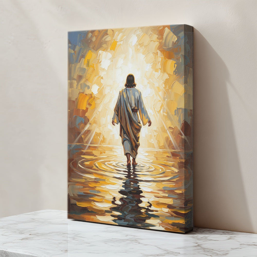 Jesus Walking on Water IV, Christian Canvas Wall Art, Christmas Gift Ideas, Christian Home Decor, Ciaocustom