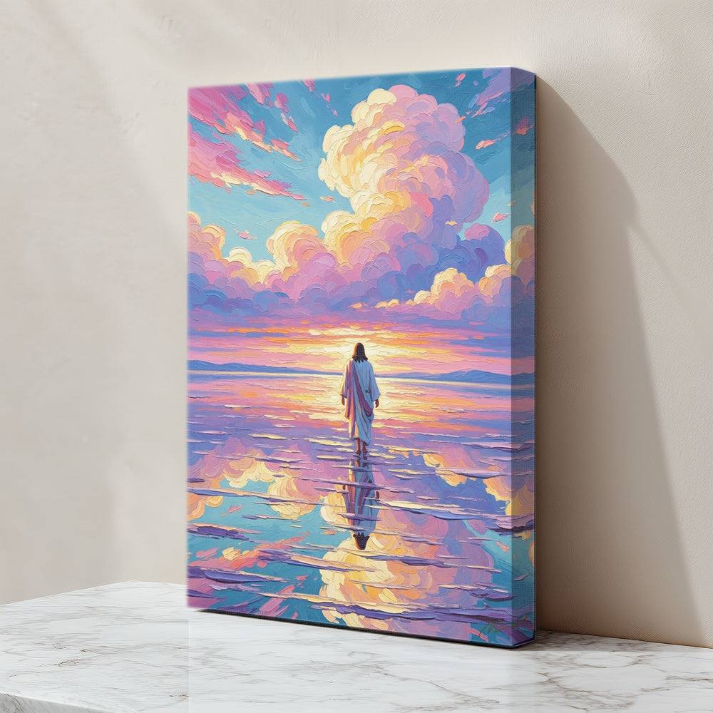 Jesus Walking on Water IX, Christian Canvas Wall Art, Christmas Gift Ideas, Christian Home Decor, Ciaocustom