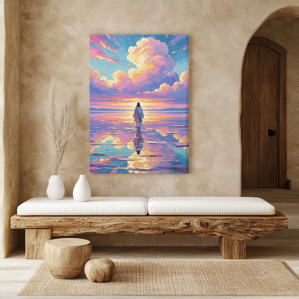 Jesus Walking on Water IX, Christian Canvas Wall Art, Christmas Gift Ideas, Christian Home Decor, Ciaocustom