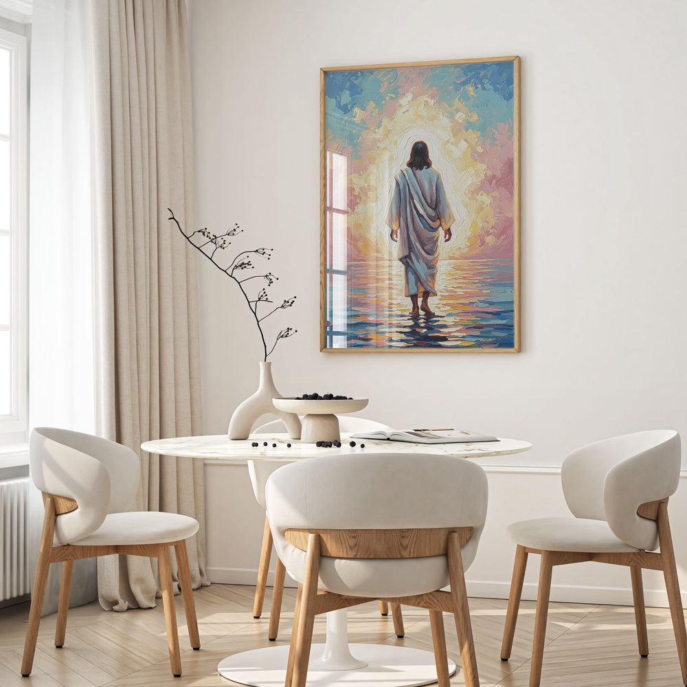 Jesus Walking on Water I, Christian Canvas Wall Art, Christmas Gift Ideas, Christian Home Decor, Ciaocustom