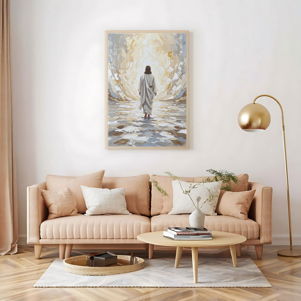 Jesus Walking on Water VIII, Christian Canvas Wall Art, Christmas Gift Ideas, Christian Home Decor, Ciaocustom