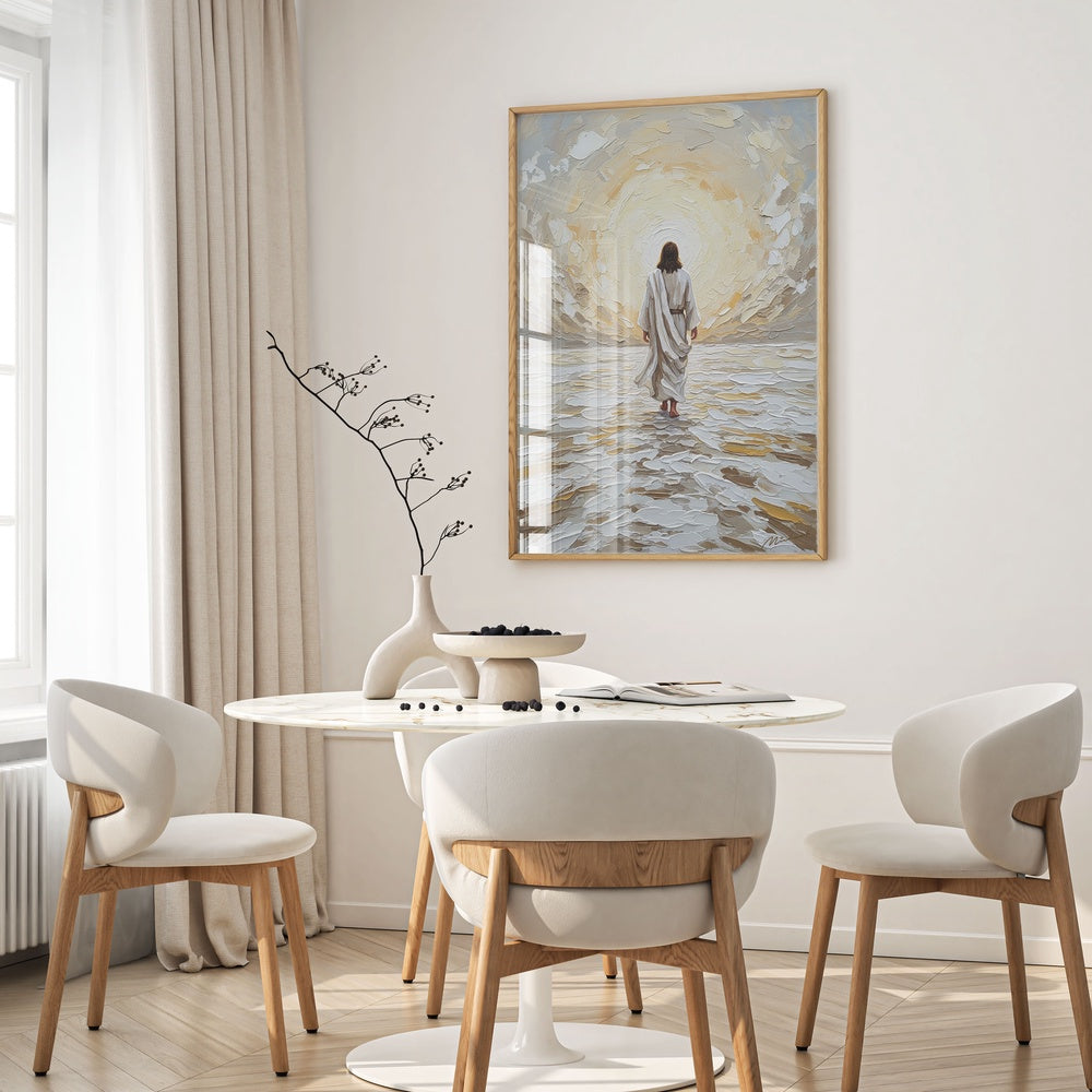 Jesus Walking on Water VI, Christian Canvas Wall Art, Christmas Gift Ideas, Christian Home Decor, Ciaocustom