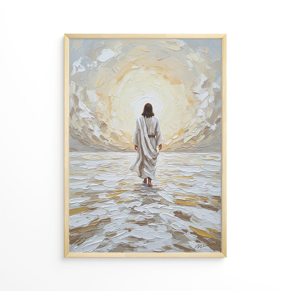 Jesus Walking on Water VI, Christian Canvas Wall Art, Christmas Gift Ideas, Christian Home Decor, Ciaocustom