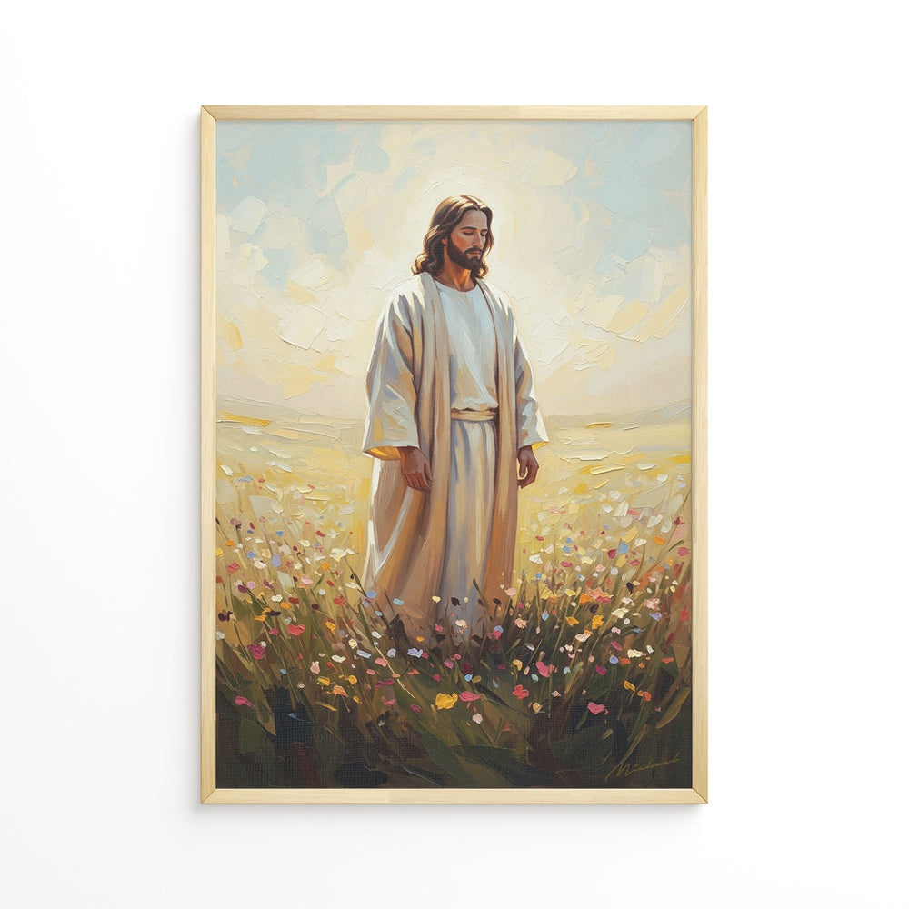 Jesus in The Garden, Christian Canvas Wall Art, Christmas Gift Ideas, Christian Home Decor, Ciaocustom