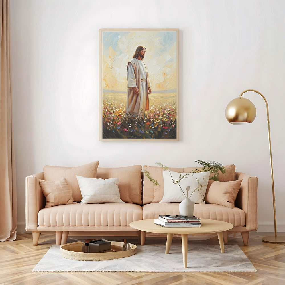 Jesus in The Garden II, Christian Canvas Wall Art, Christmas Gift Ideas, Christian Home Decor, Ciaocustom