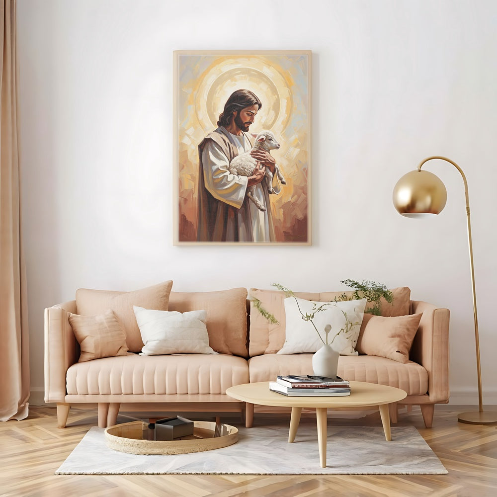 The Good Shepherd II, Christian Canvas Wall Art, Christmas Gift Ideas, Christian Home Decor, Ciaocustom