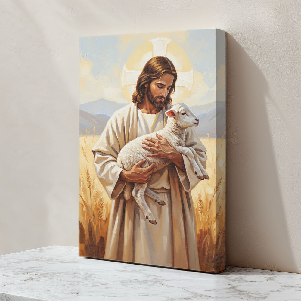 The Good Shepherd I, Christian Canvas Wall Art, Christmas Gift Ideas, Christian Home Decor, Ciaocustom