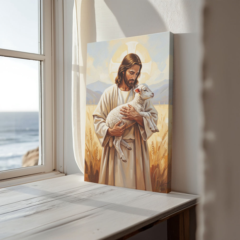 The Good Shepherd I, Christian Canvas Wall Art, Christmas Gift Ideas, Christian Home Decor, Ciaocustom