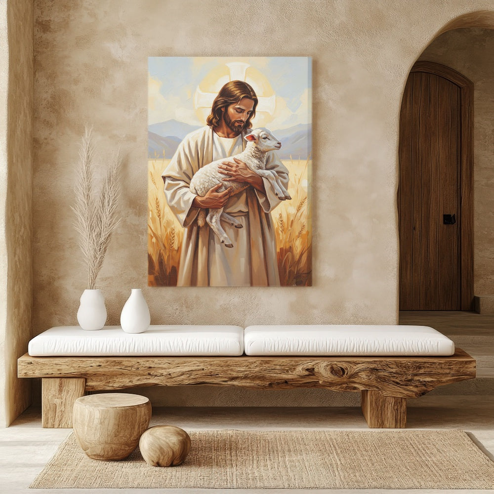 The Good Shepherd I, Christian Canvas Wall Art, Christmas Gift Ideas, Christian Home Decor, Ciaocustom