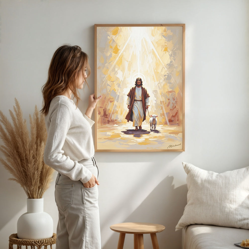 The Journey Home II, Christian Canvas Wall Art, Christmas Gift Ideas, Christian Home Decor, Ciaocustom