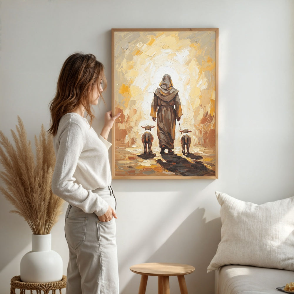 The Journey Home V, Christian Canvas Wall Art, Christmas Gift Ideas, Christian Home Decor, Ciaocustom