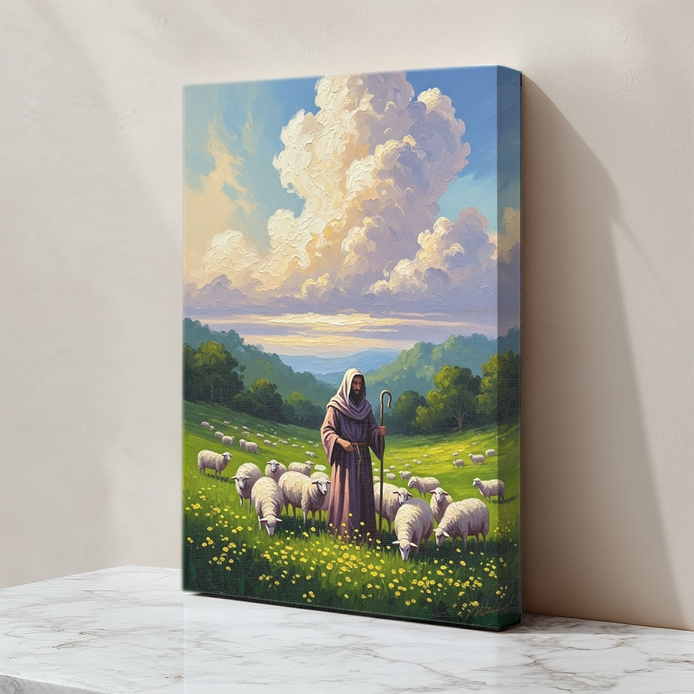 The Lord is My Shepherd, Christian Canvas Wall Art, Christmas Gift Ideas, Christian Home Decor, Ciaocustom