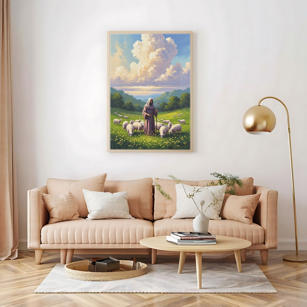 The Lord is My Shepherd, Christian Canvas Wall Art, Christmas Gift Ideas, Christian Home Decor, Ciaocustom