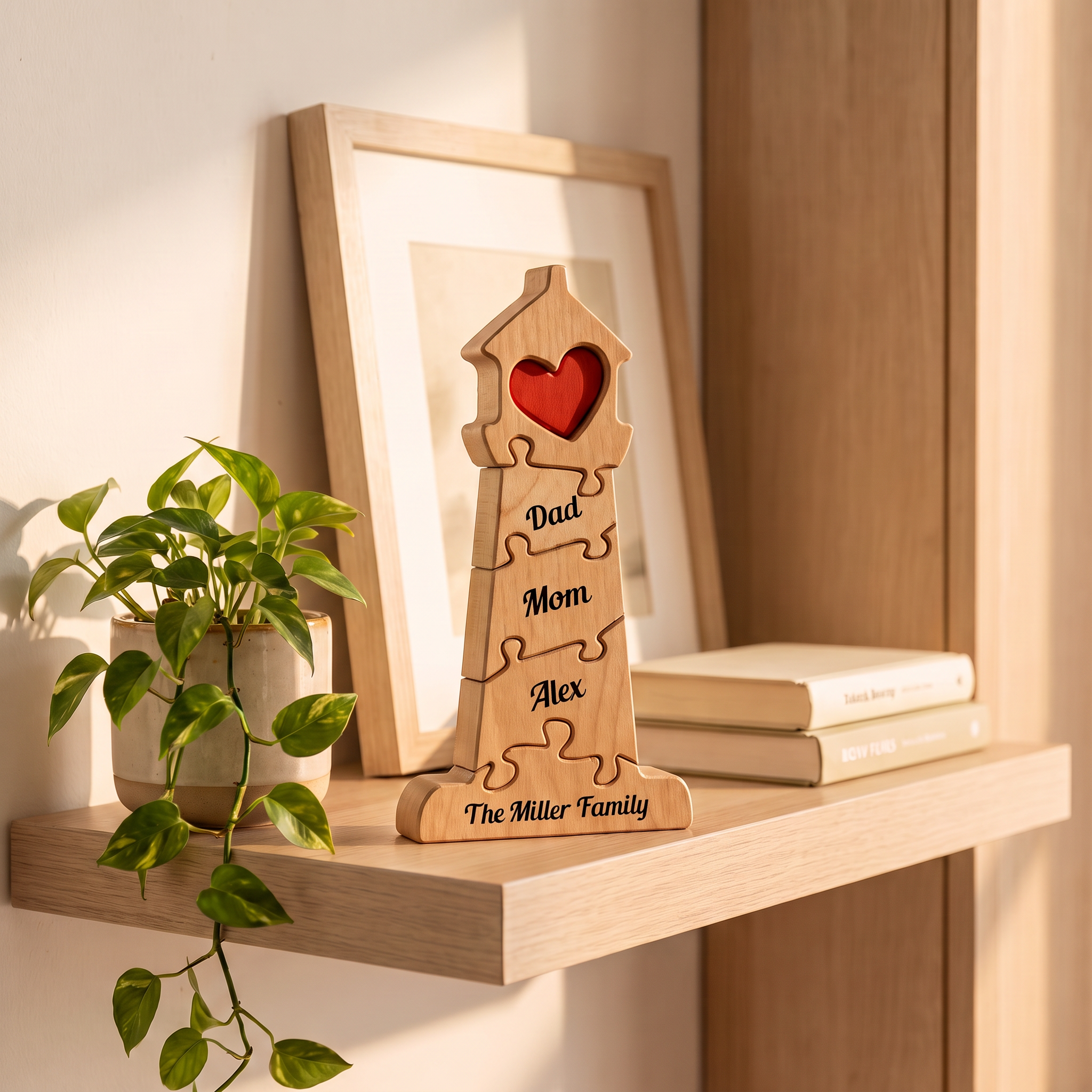 Home of Love — Personalized Family Heirloom Wood Keepsake